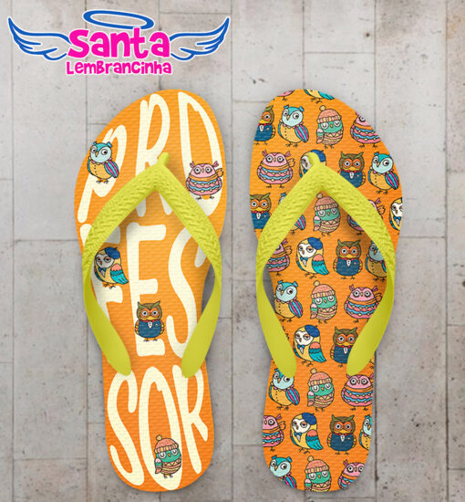 Chinelo dia dos professores corujas personalizado cod 12500 (cópia)