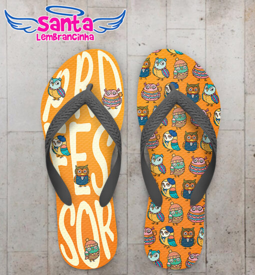 Chinelo dia dos professores corujas personalizado cod 12500 (cópia)