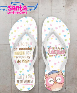Chinelo dia dos professores coruja personalizado cod 12501 (cópia)