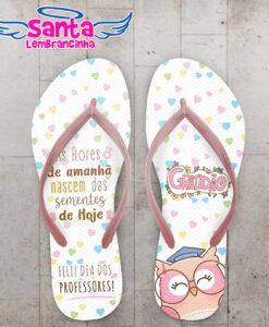 Chinelo dia dos professores coruja personalizado cod 12501 (cópia)