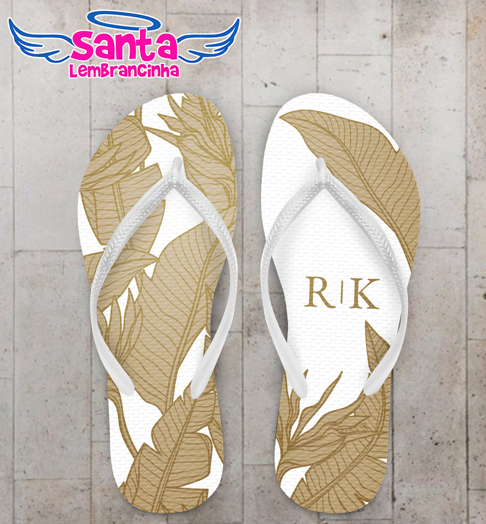 Chinelo casamento folhagem costela de adão personalizado cod 12628 (cópia)