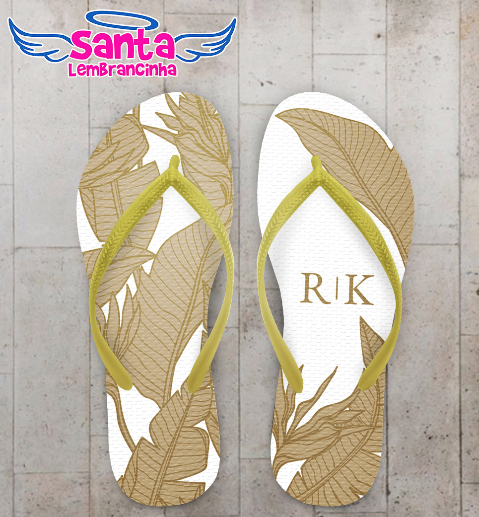 Chinelo casamento folhagem costela de adão personalizado cod 12628 (cópia)