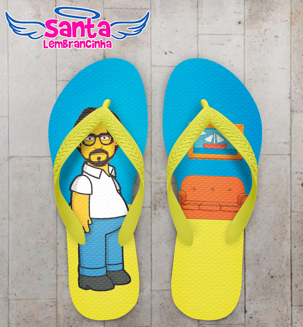 Chinelo caricatura personagem cartoon personalizado cod 12676 (cópia)