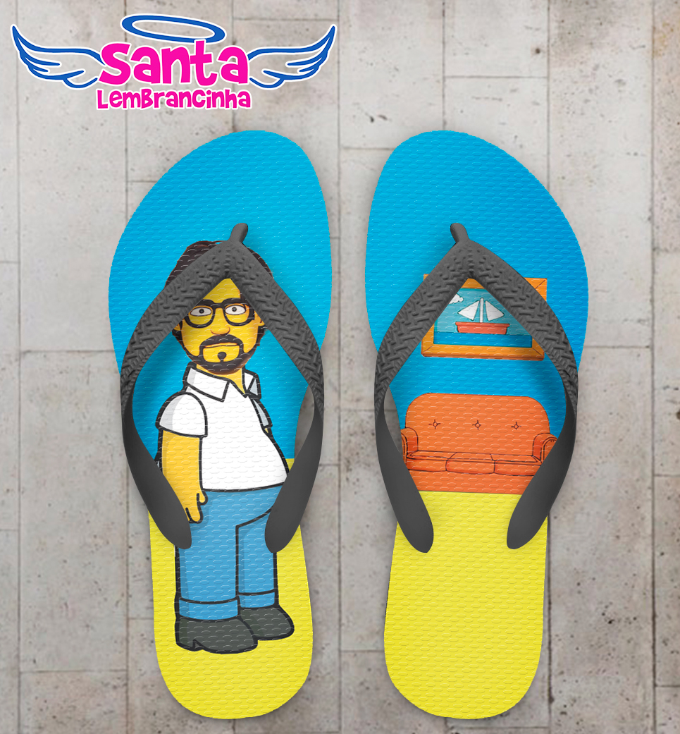 Chinelo caricatura personagem cartoon personalizado cod 12676 (cópia)