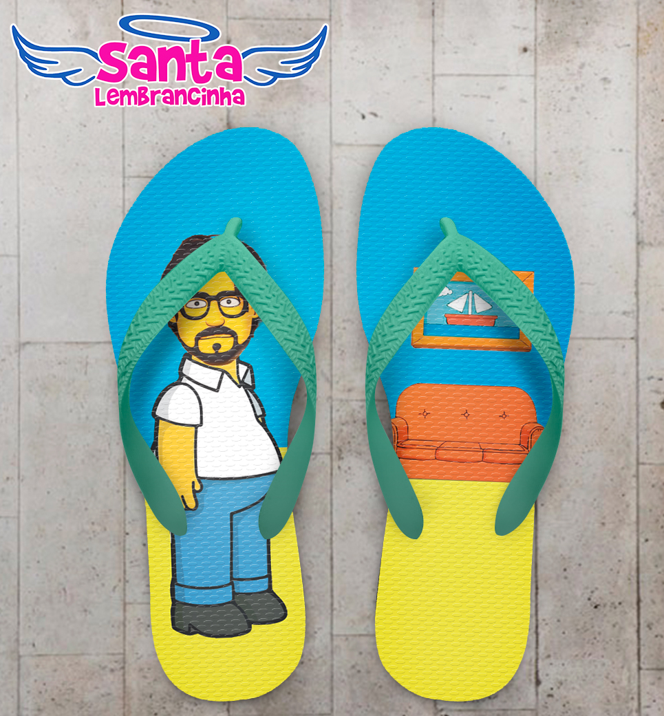Chinelo caricatura personagem cartoon personalizado cod 12676 (cópia)