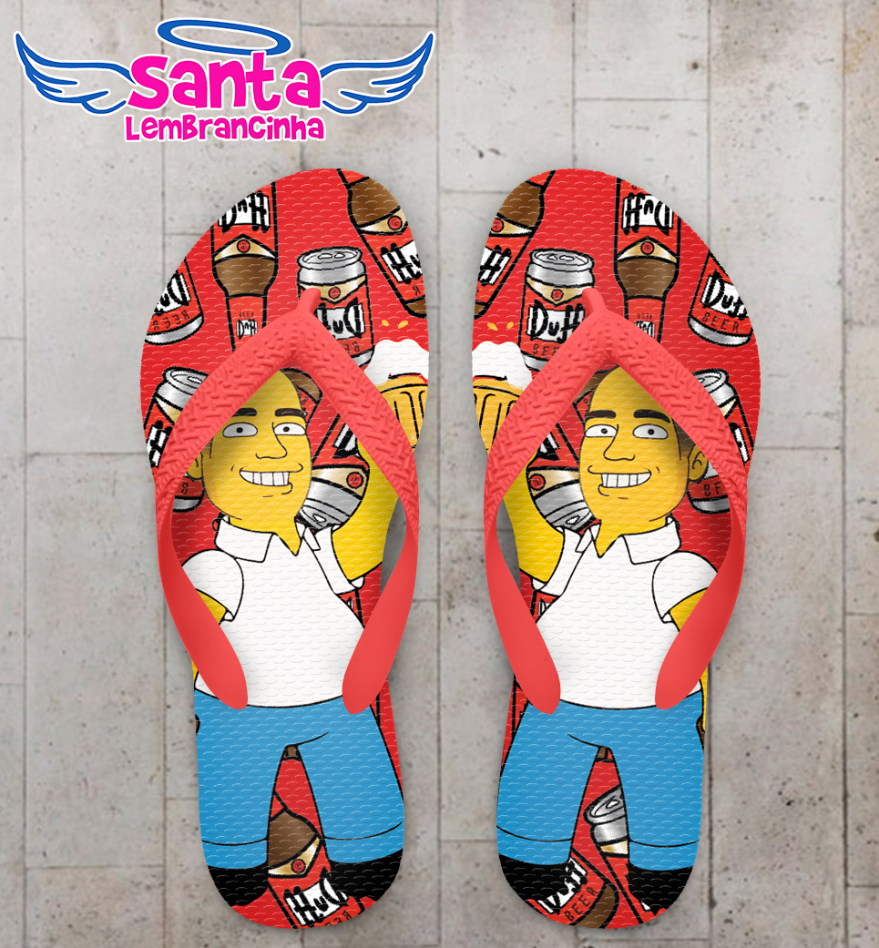Chinelo caricatura personagem cartoon personalizado cod 12669 (cópia)
