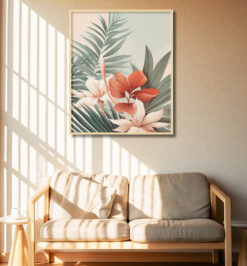 Quadro decorativo lobo tribal retangular cod r329