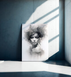 Quadro decorativo abstrato mulher retangular cod r015