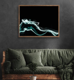 Quadro decorativo abstrato retangular cod r016