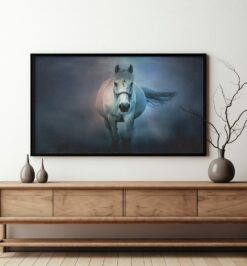 Quadro decorativo animais cavalo retangular cod r030