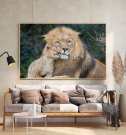 Quadro decorativo animais leão retangular cod r044 (cópia)
