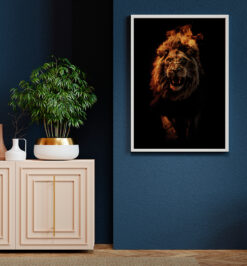 Quadro decorativo animais leão retangular cod r049 (cópia)