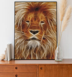 Quadro decorativo animais leão retangular cod r051 (cópia)