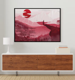 Quadro decorativo artes paisagem retangular cod r160