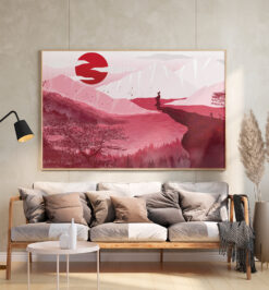 Quadro decorativo artes paisagem retangular cod r160