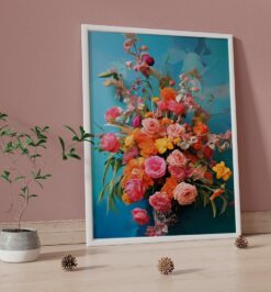 Quadro decorativo floral retangular cod r335 (cópia)