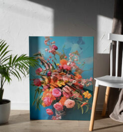 Quadro decorativo floral retangular cod r335 (cópia)