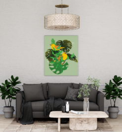 Quadro decorativo floral retangular cod r351 (cópia)