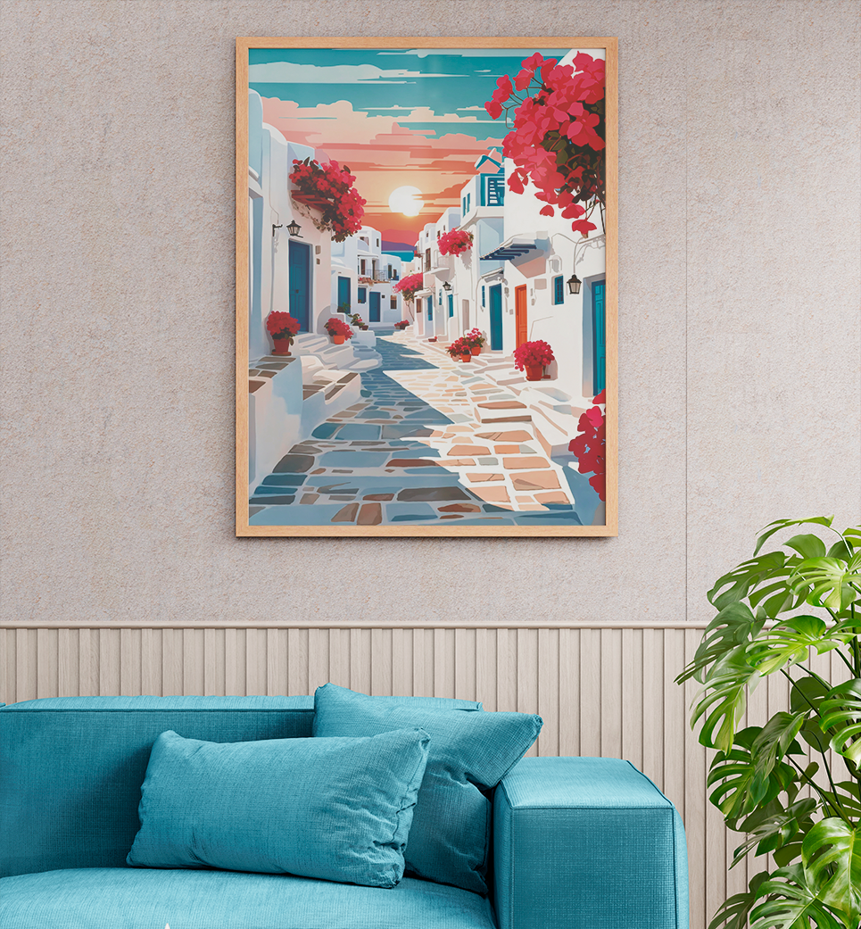 Quadro Decorativo Grécia Retangular COD R279