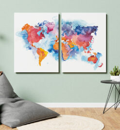 Quadro decorativo mapa américas retangular cod r358 (cópia)