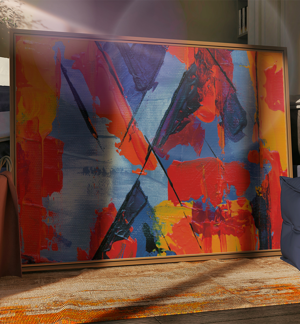 Quadro decorativo abstrato retangular cod r003 (cópia)