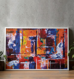 Quadro decorativo abstrato retangular cod r004 (cópia)