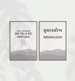 Quadro decorativo animais retangular - kit 2 telas retangulares cod r119 (cópia)