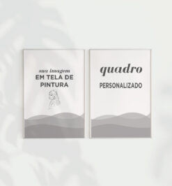 Quadro decorativo animais retangular - kit 2 telas retangulares cod r119 (cópia)