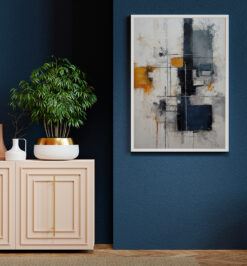 Quadro Decorativo Abstrato Retangular COD P001