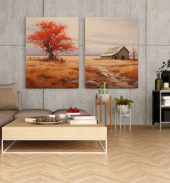 Quadros decorativo (nome da estampa) - kit 2 telas retangulares - cod (cópia)