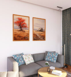 Quadros decorativo (nome da estampa) - kit 2 telas retangulares - cod (cópia)