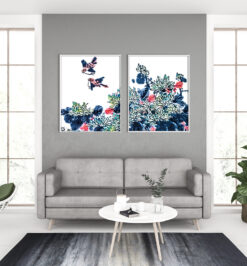 Quadros decorativo (nome da estampa) - kit 2 telas retangulares - cod (cópia)