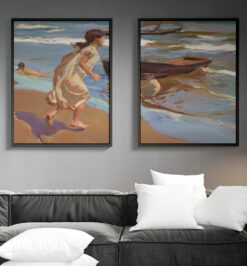 Quadros decorativo (nome da estampa) - kit 2 telas retangulares - cod (cópia)