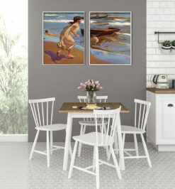 Quadros decorativo (nome da estampa) - kit 2 telas retangulares - cod (cópia)
