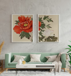 Quadros decorativo (nome da estampa) - kit 2 telas retangulares - cod (cópia)