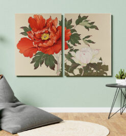 Quadros decorativo (nome da estampa) - kit 2 telas retangulares - cod (cópia)