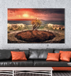 Quadro decorativo Árvore florida retangular cod r426 (cópia)