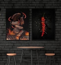 Quadros decorativo (nome da estampa) - kit 2 telas retangulares - cod (cópia)