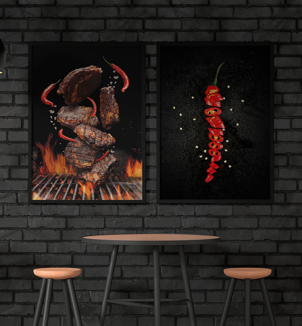 Quadros decorativo (nome da estampa) - kit 2 telas retangulares - cod (cópia)