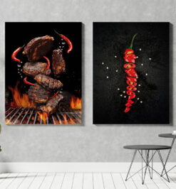 Quadros decorativo (nome da estampa) - kit 2 telas retangulares - cod (cópia)