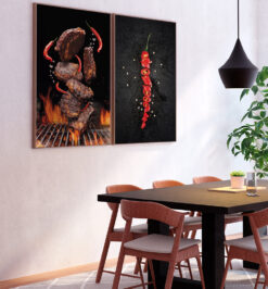 Quadros decorativo (nome da estampa) - kit 2 telas retangulares - cod (cópia)