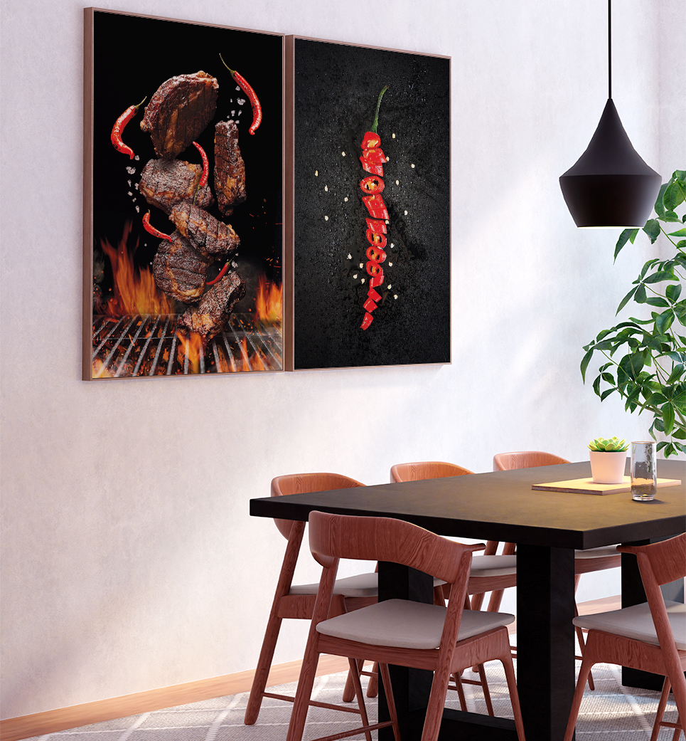 Quadros decorativo (nome da estampa) - kit 2 telas retangulares - cod (cópia)