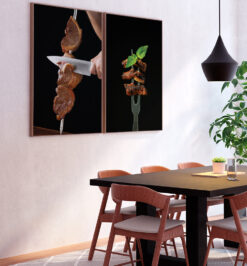 Quadros decorativo (nome da estampa) - kit 2 telas retangulares - cod (cópia)