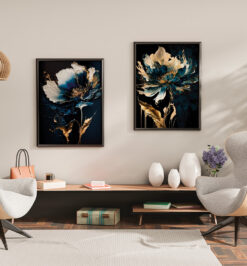 Quadros decorativo (nome da estampa) - kit 2 telas retangulares - cod (cópia)