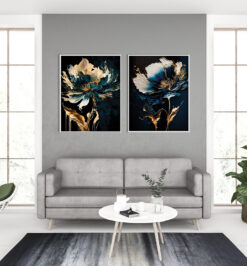 Quadros decorativo (nome da estampa) - kit 2 telas retangulares - cod (cópia)