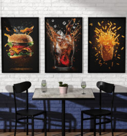Quadros decorativo (nome da estampa) - kit 3 telas retangulares cod (cópia)