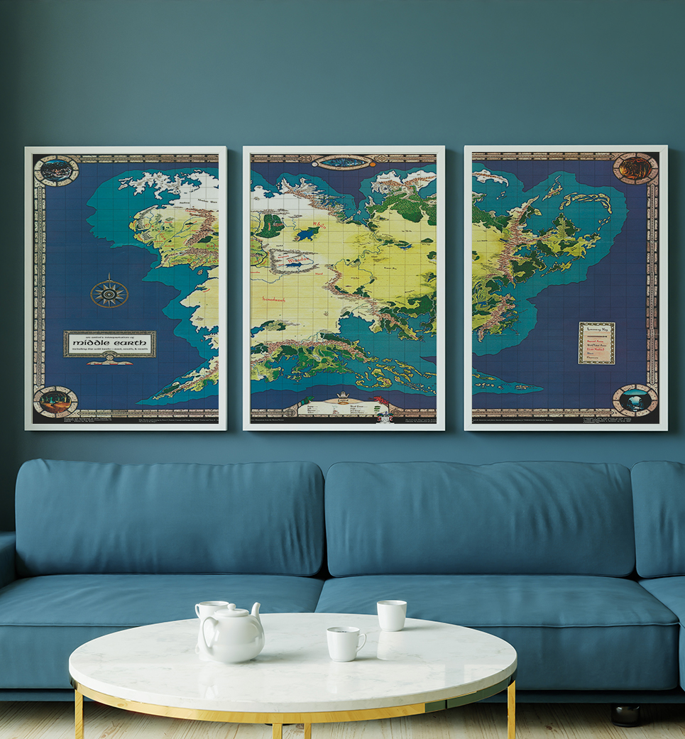 Quadros decorativo (nome da estampa) - kit 3 telas retangulares cod (cópia)