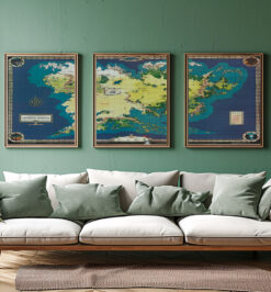 Quadros decorativo (nome da estampa) - kit 3 telas retangulares cod (cópia)