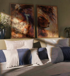 Quadros decorativo (nome da estampa) - kit 2 telas retangulares - cod (cópia)
