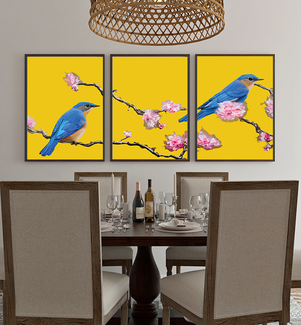 Quadros decorativo folhas - kit 3 telas retangulares cod r439 (cópia)